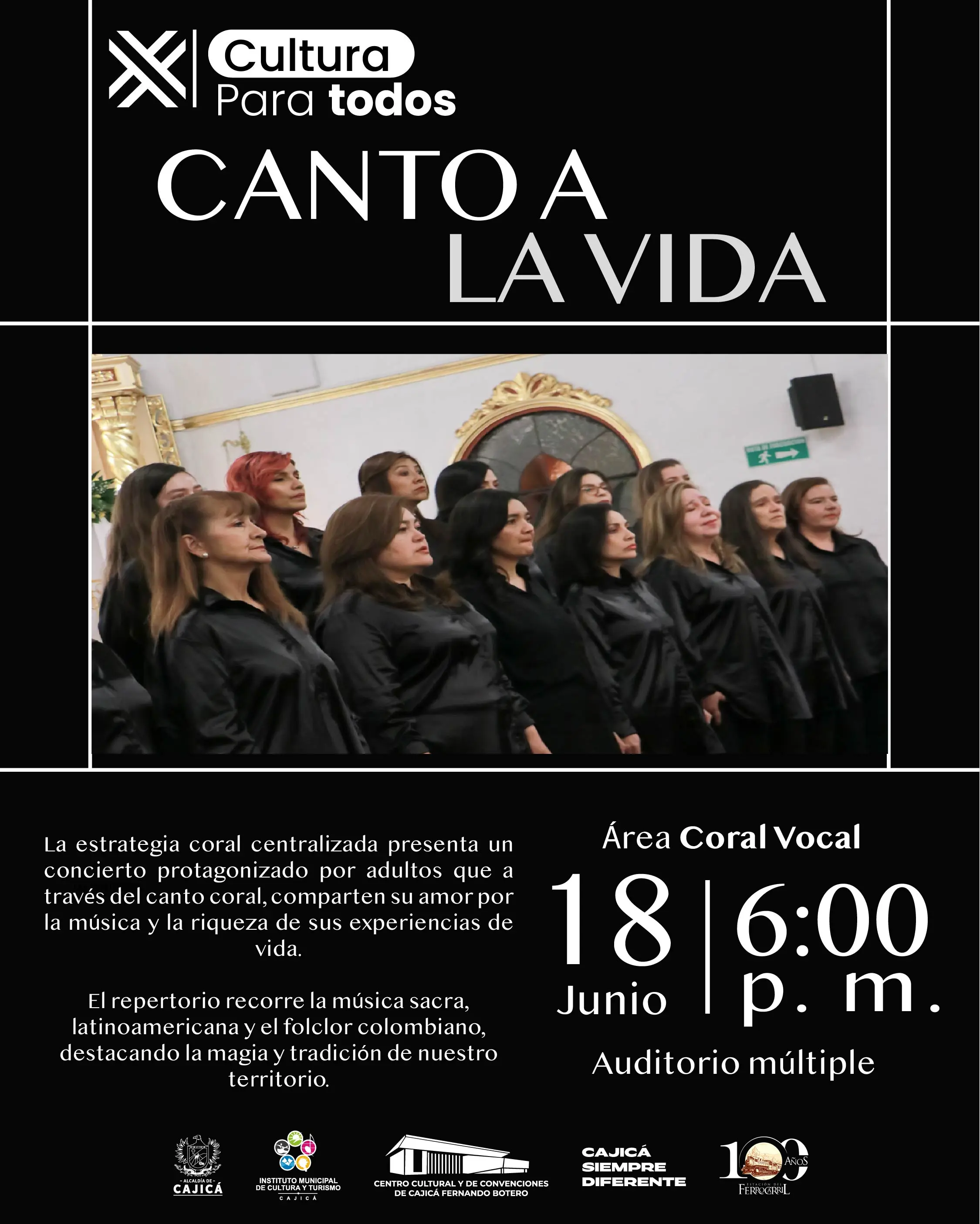 Cultura para Todos: Canto a la Vida - Encuentro Coral