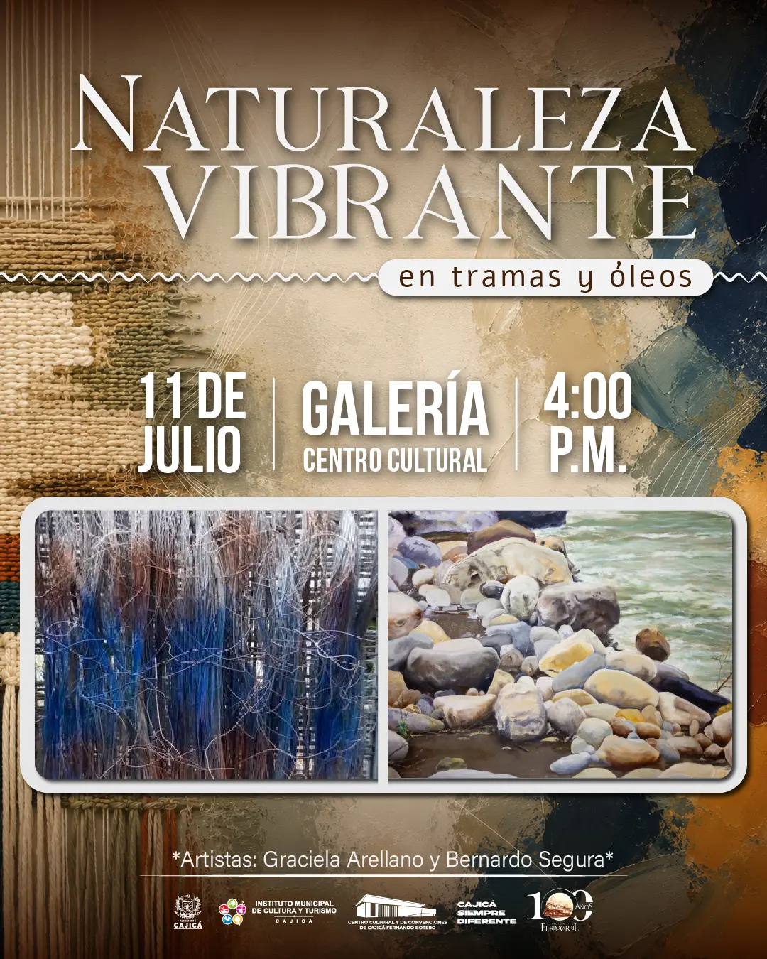Exposición: Naturaleza vibrante en tramas y óleos