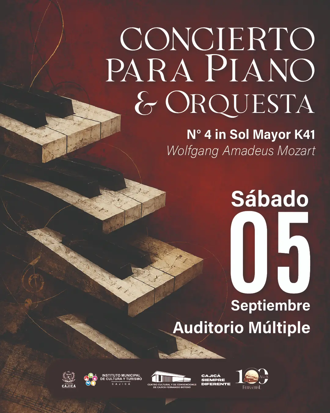 Concierto para Piano N.° 4 de Mozart: Solistas IMCTC & Orquesta