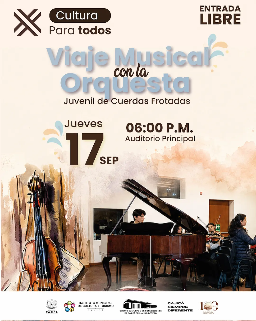 Cultura para Todos: Viaje Musical  Orquesta Juvenil de Cuerdas