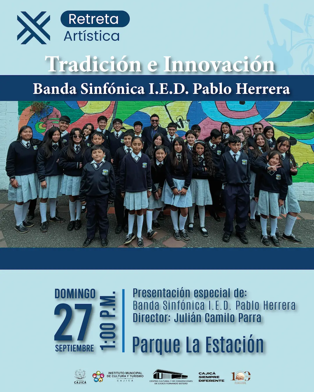 Retreta Dominical: Súper Banda Sinfónica Pablo Herrera - IMCTC