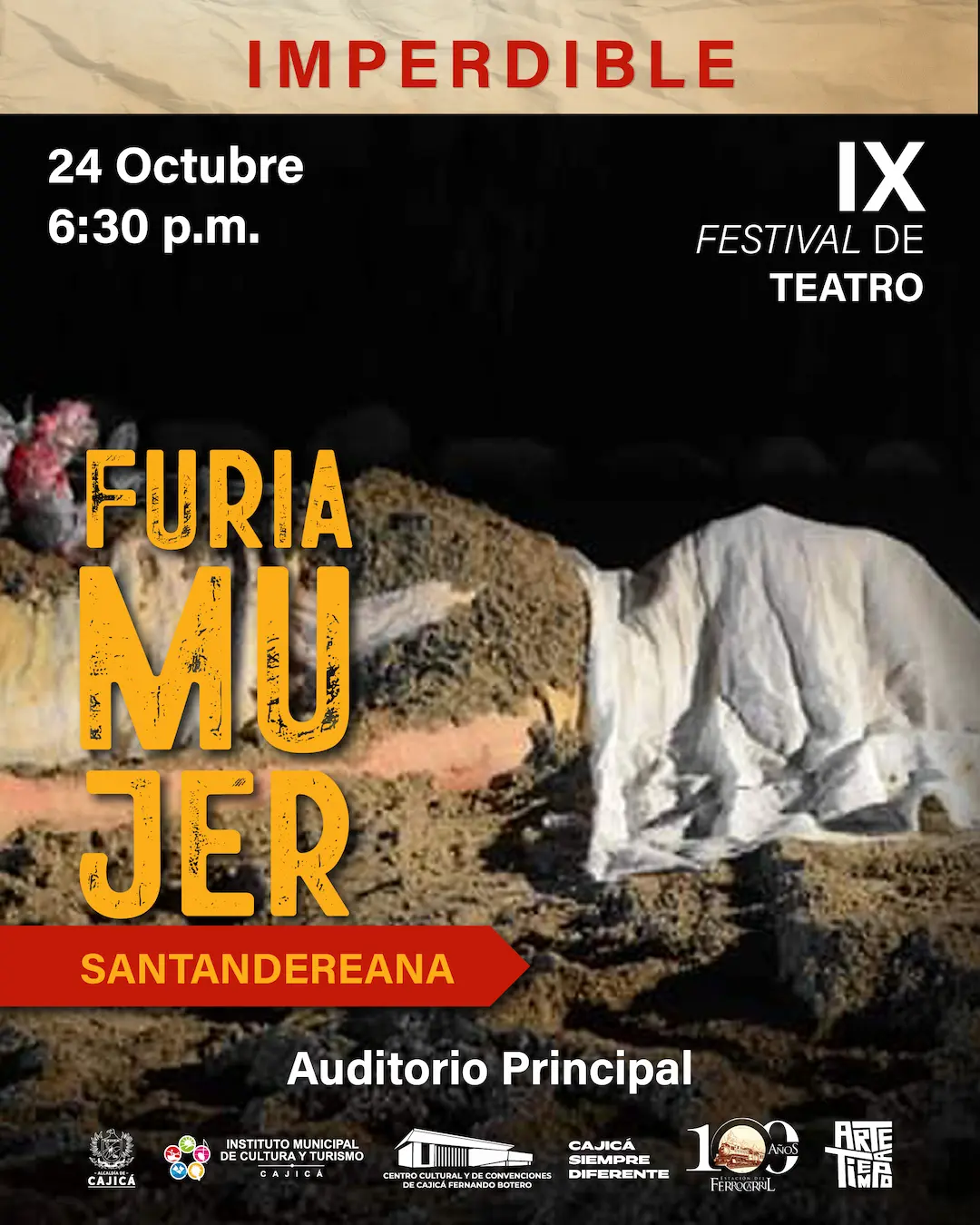 Obra de Teatro: Furia - Mujer Santandereana - IMCTC